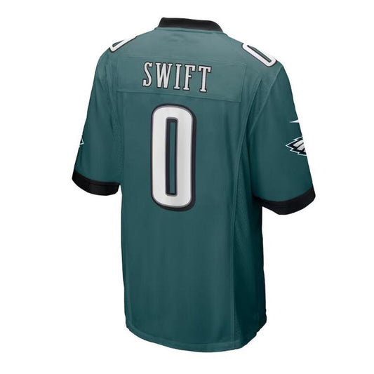 Philadelphia Eagles #0 D'Andre Swift Game Player Jersey - Midnight Green Stitched American Football Jerseys