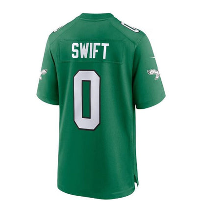 Philadelphia Eagles #0 D'Andre Swift Alternate Player Game Jersey - Kelly Green Stitched American Football Jerseys