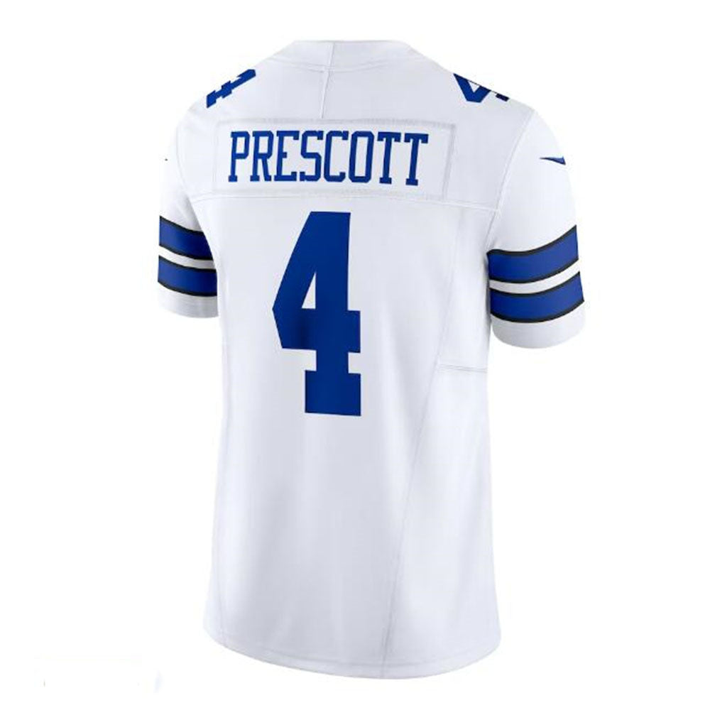 Dallas Cowboys #4 Dak Prescott Vapor F.U.S.E. Limited Jersey - White Stitched American Football Jerseys