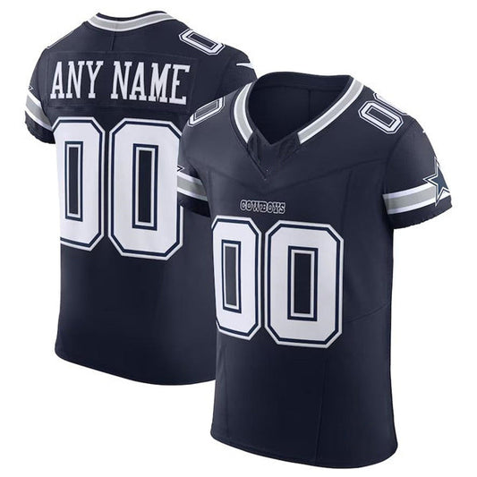 Custom Dallas Cowboys Navy Scarlet Vapor F.U.S.E. Elite  Jersey Stitched American Football Jerseys