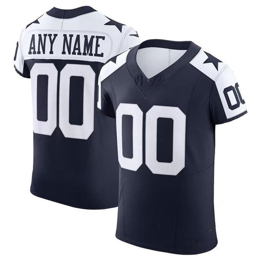 Custom Dallas Cowboys Navy Scarlet Vapor F.U.S.E. Elite  Jersey Stitched American Football Jerseys