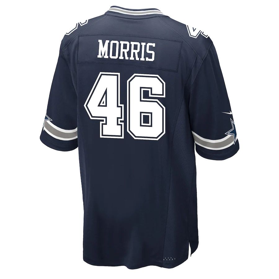 Dallas Cowboys #46 Alfred Morris Navy Game Jersey Stitched American Football Jerseys