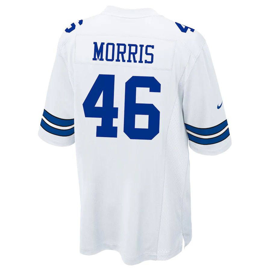 Dallas Cowboys #46 Alfred Morris White Game Jersey Stitched American Football Jerseys