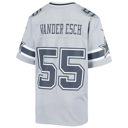 Dallas Cowboys #55 Leighton Vander Esch  Gray Inverted Game Jersey Stitched American Football Jerseys