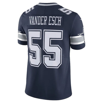 Dallas Cowboys #55 Leighton Vander Esch Navy 60th Anniversary Limited Jersey Stitched American Football Jerseys