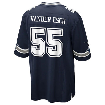 Dallas Cowboys #55 Leighton Vander Esch  Navy Game Player Jersey Stitched American Football Jerseys