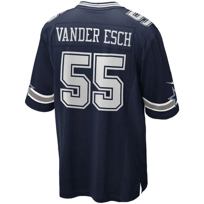 Dallas Cowboys #55 Leighton Vander Esch  Navy Team Game Jersey Stitched American Football Jerseys