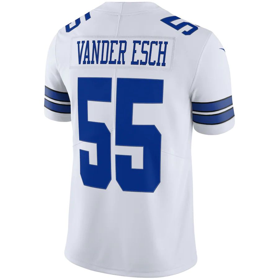 Dallas Cowboys #55 Leighton Vander Esch White Vapor Limited Player Jersey Stitched American Football Jerseys