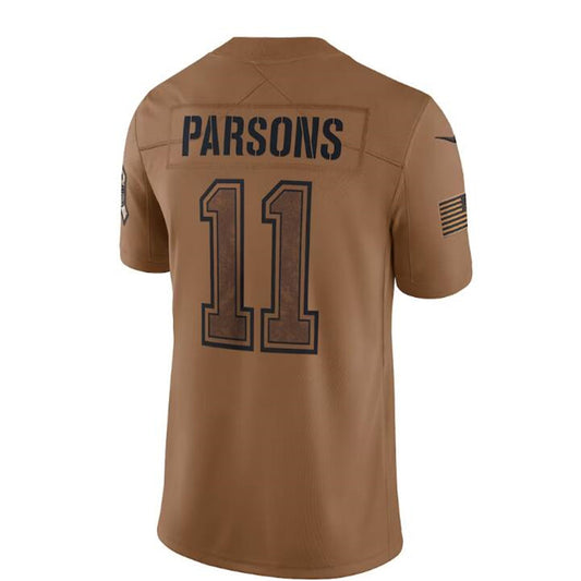 Dallas Cowboys #11 Micah ParsonsBrown 2023 Salute To Service Limited Jersey Stitched American Football Jerseys