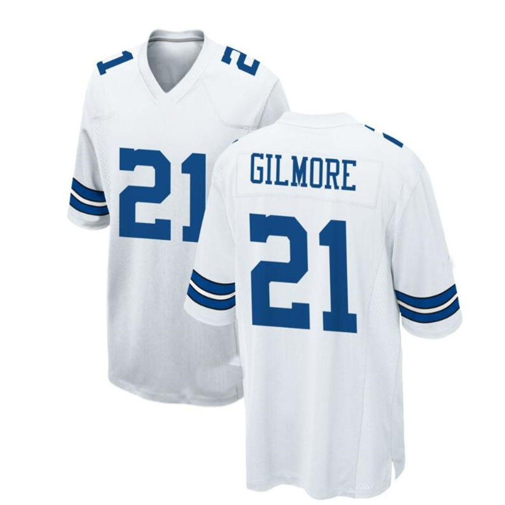 Dallas Cowboys #21 Stephon Gilmore Game Jersey - White Stitched American Football Jerseys