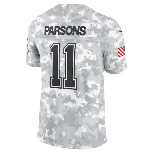 Dallas Cowboys #11 Micah Parsons Arctic Camo 2024 Salute to Service Limited Stitched American Football Jerseys