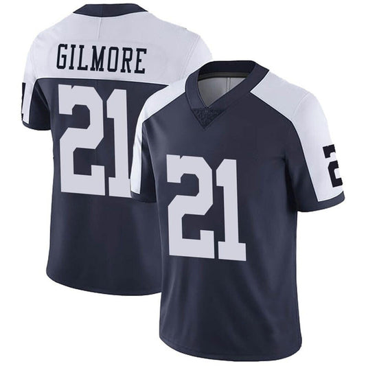 Dallas Cowboys #21 Stephon Gilmore Navy Blue Thanksgiving Vapor Untouchable Limited Jersey Stitched American Football Jerseys