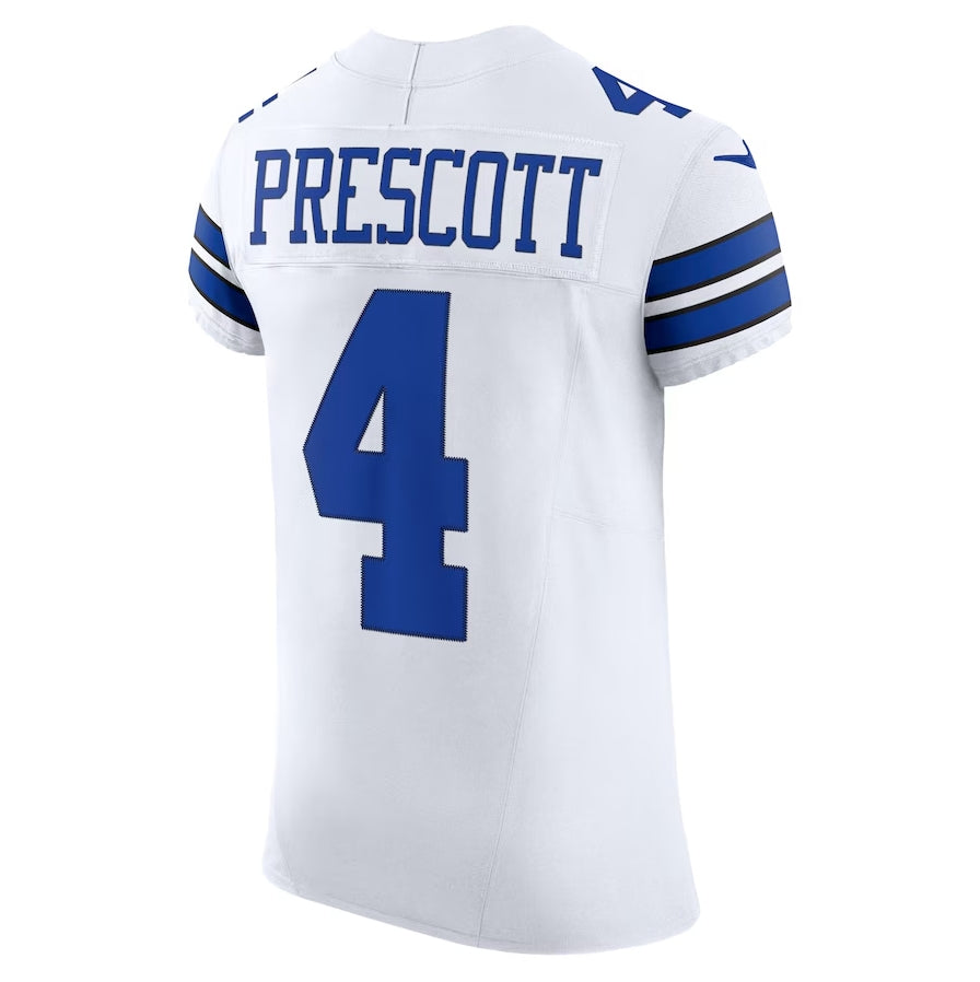 Dallas Cowboys #4 Dak Prescott Vapor F.U.S.E. Elite Jersey - White American Football Jerseys