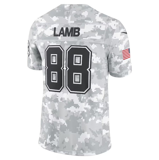 Dallas Cowboys #88 CeeDee Lamb Arctic Camo 2024 Salute to Service Limited Stitched American Football Jerseys