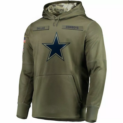 Dallas Cowboys 2024 Salute To Service Club Pullover Hoodie Cheap sale Birthday and Christmas gifts Stitched American Football Jerseys