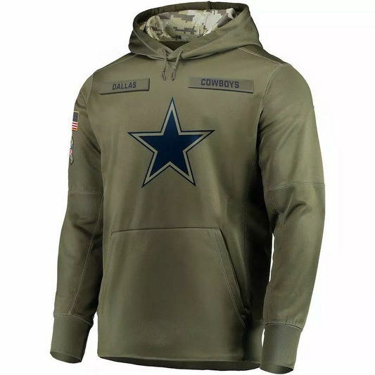 Dallas Cowboys 2024 Salute To Service Club Pullover Hoodie Cheap sale Birthday and Christmas gifts Stitched American Football Jerseys