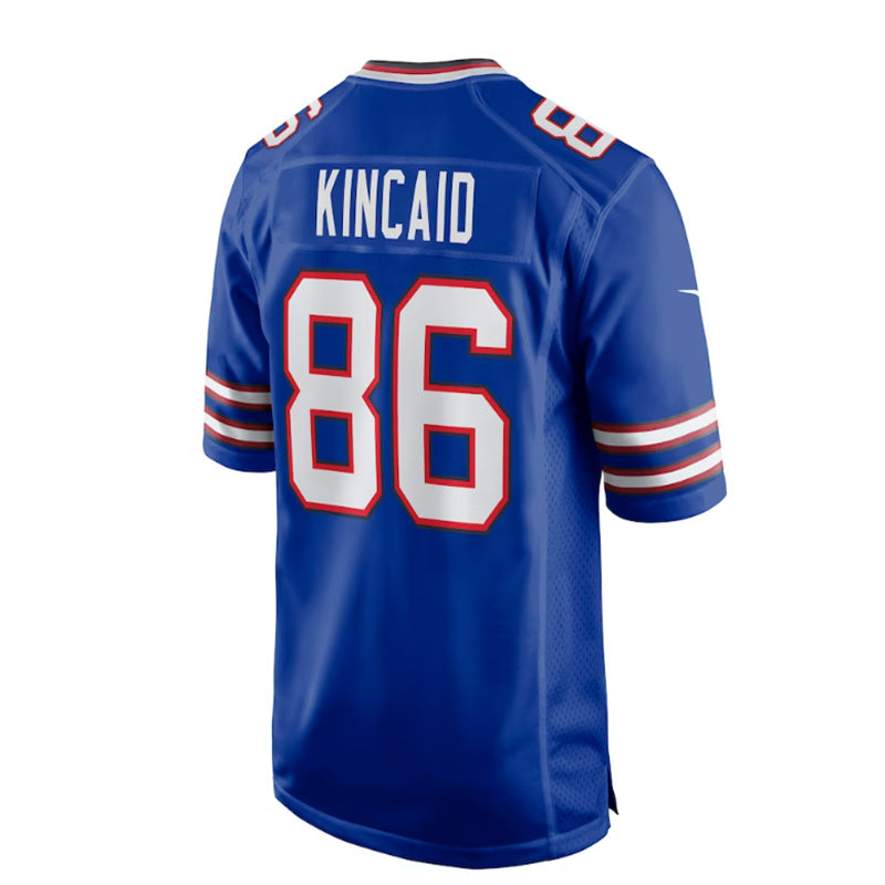 Buffalo  Bills #86 Dalton Kincaid 2023 Draft First Round Pick Game Jersey - Royal American Stitched Football Jerseys