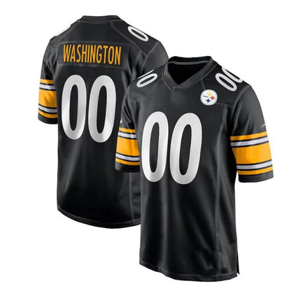 Pittsburgh Steelers #00 Darnell Washington Pittsburgh Steelers 2023 Draft Pick Game Jersey - Black Stitched American Football Jerseys