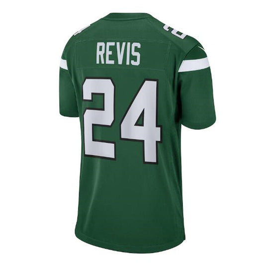 New York Jets #24 Darrelle Revis Retired Player Game Jersey - Gotham Green Stitched American Football Jerseys