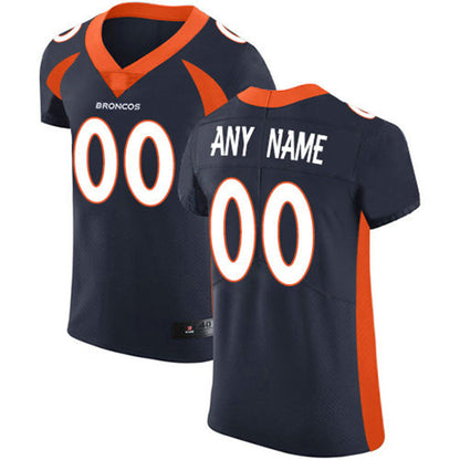 Custom Denver Broncos Blue Vapor Untouchable Custom Elite Jersey Stitched Jersey American Football Jerseys