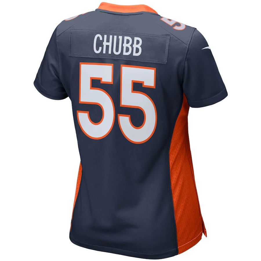 Denver Broncos #55 Bradley Chubb Navy Game Jersey Stitched American Football Jerseys