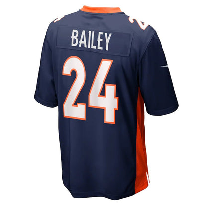 Denver Broncos #24 Champ Bailey Navy Retired Player Jersey Stitched American Football Jerseys