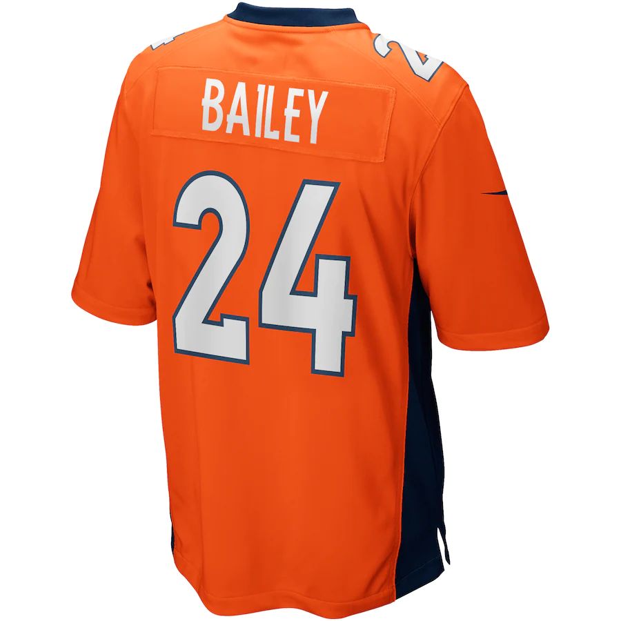 Denver Broncos #24 Champ Bailey Orange Game Retired Player Jersey Stitched American Football Jerseys