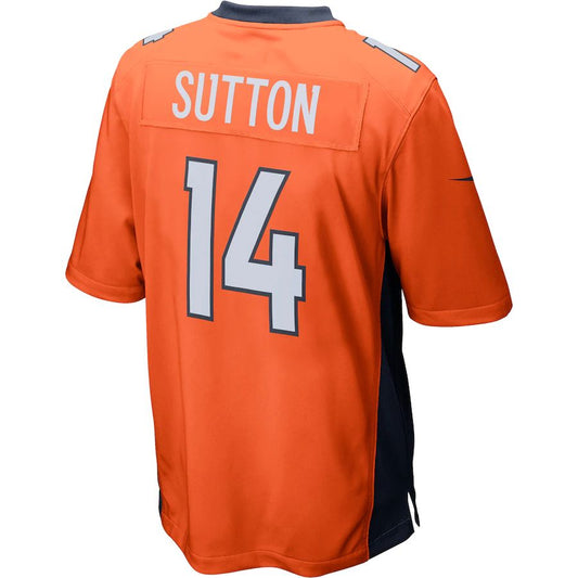 Denver Broncos #14 Courtland Sutton Orange Game Jersey Stitched American Football Jerseys