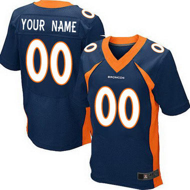 Custom Denver Broncos 2013 Blue Elite Jersey Stitched Jersey American Football Jerseys