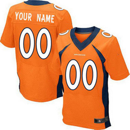 Custom Denver Broncos 2013 Orange Elite Jersey Stitched Jersey American Football Jerseys