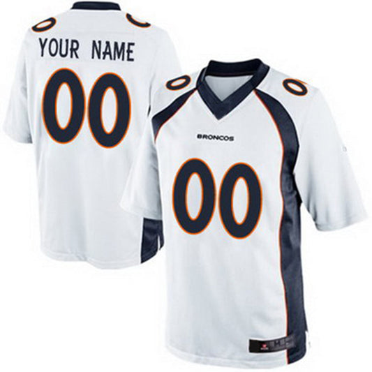 Custom Denver Broncos 2013 White Game Jersey Stitched Jersey American Football Jerseys