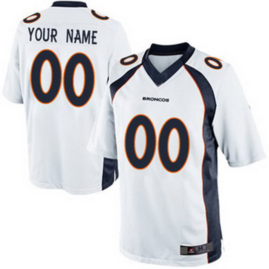 Custom Denver Broncos 2013 White Limited Jersey Stitched Jersey American Football Jerseys