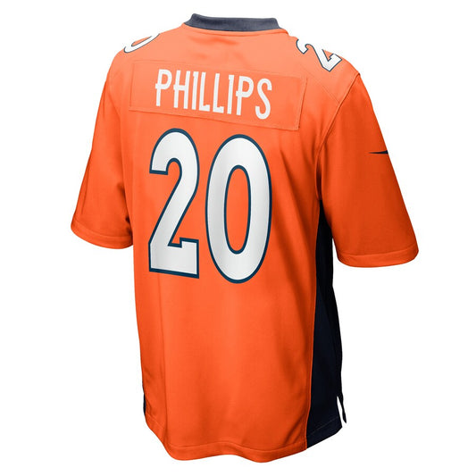 Denver Broncos #20 Darius Phillips Orange Game Player Jersey Stitched American Football Jerseys