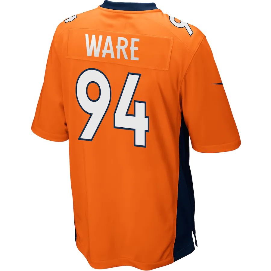 Denver Broncos #94 Demarcus Ware Orange Game Jersey Stitched American Football Jerseys