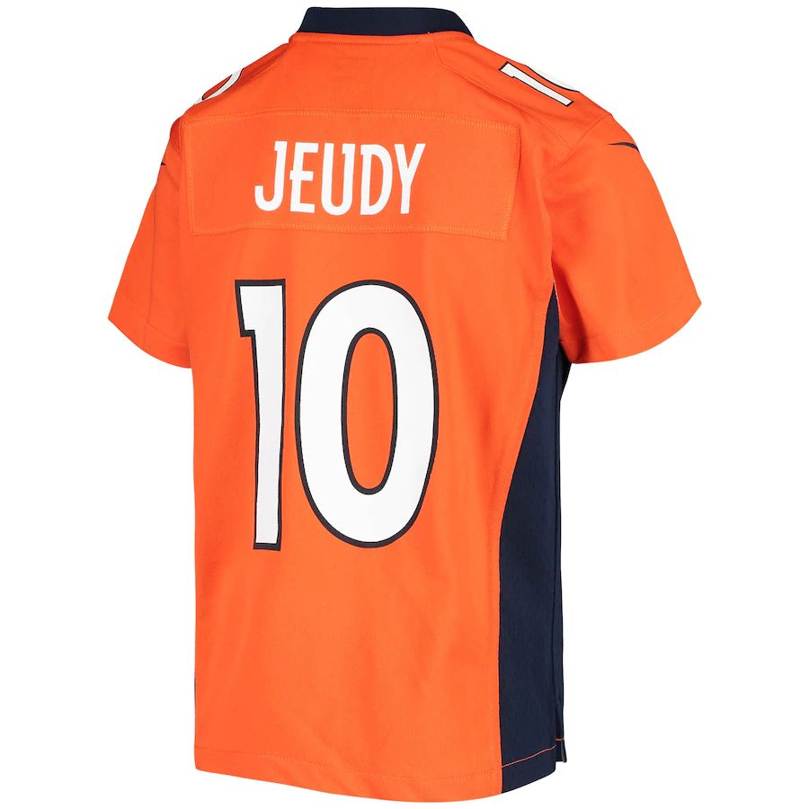 Denver Broncos #10 Jerry Jeudy Orange Game Jersey Stitched American Football Jerseys