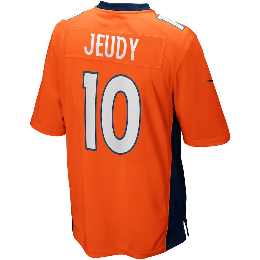 Denver Broncos #10 Jerry Jeudy Orange Player Game Jersey Stitched American Football Jerseys