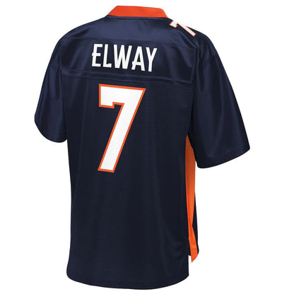 Denver Broncos #7 John Elway Pro Line Navy Replica Retired Player Jersey Stitched American Football Jerseys