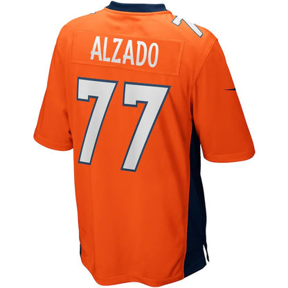 Denver Broncos #77 Lyle Alzado Orange Game Retired Player Jersey Stitched American Football Jerseys