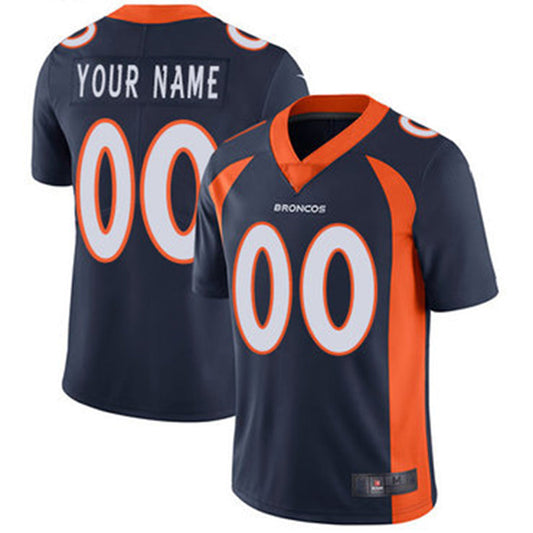 Custom Denver Broncos Navy Vapor Untouchable Player Limited Jersey Stitched Jersey American Football Jerseys