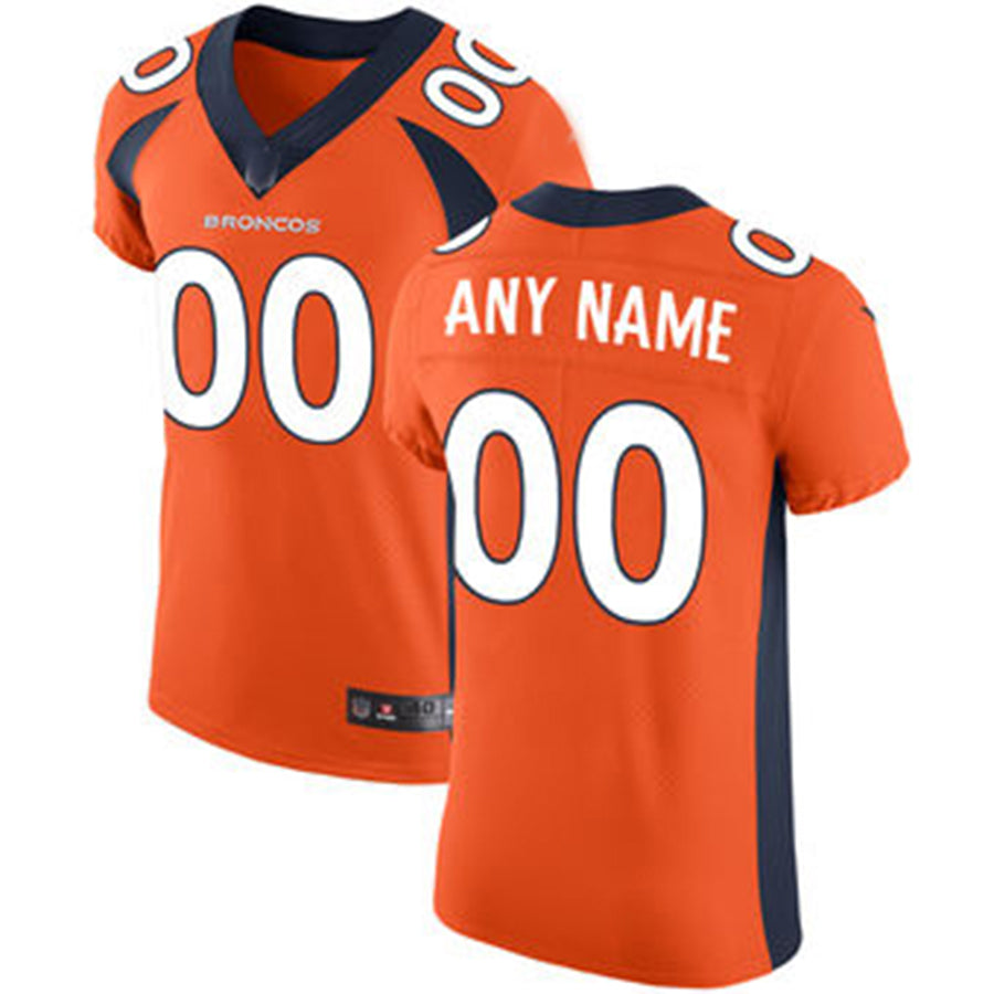 Custom Denver Broncos Orange Vapor Untouchable Custom Elite Jersey Stitched Jersey American Football Jerseys