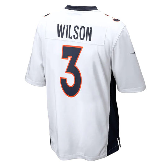 Denver Broncos #3 Russell Wilson White Game Jersey Stitched American Football Jerseys