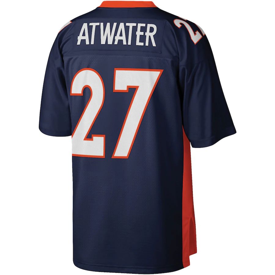 Denver Broncos #27 Steve Atwater Mitchell & Ness Navy Legacy Replica Jersey Stitched American Football Jerseys