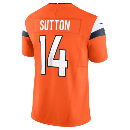 Denver Broncos #14 Courtland Sutton Vapor F.U.S.E. Limited Jersey - Orange American Football Jerseys