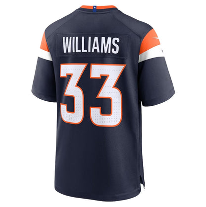 Denver Broncos #33 Javonte Williams Alternate Game Jersey - Navy American Football Jerseys