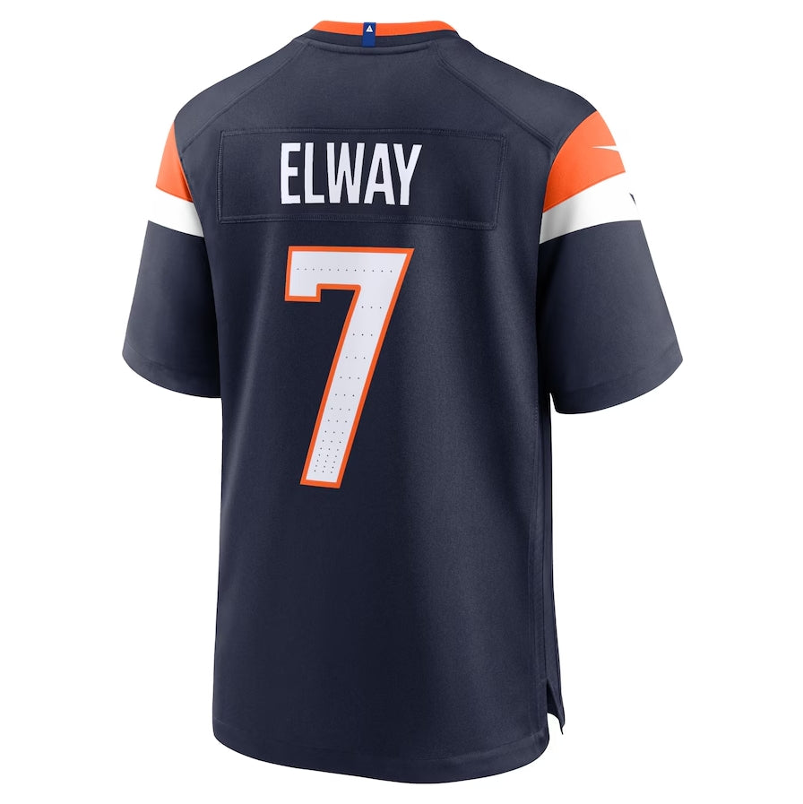 Denver Broncos #7 John Elway Alternate Retired Player Game Jersey - Navy American Football Jerseys