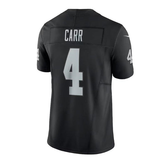 L.Raiders #4 Derek Carr Vapor F.U.S.E. Limited Jersey - Black Stitched American Football Jerseys