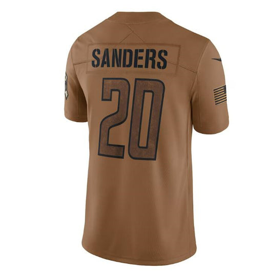 Detroit Lions #20 Barry Sanders Brown 2023 Salute To Service Retired Player Limited Jersey Stitched American Football Jerseys