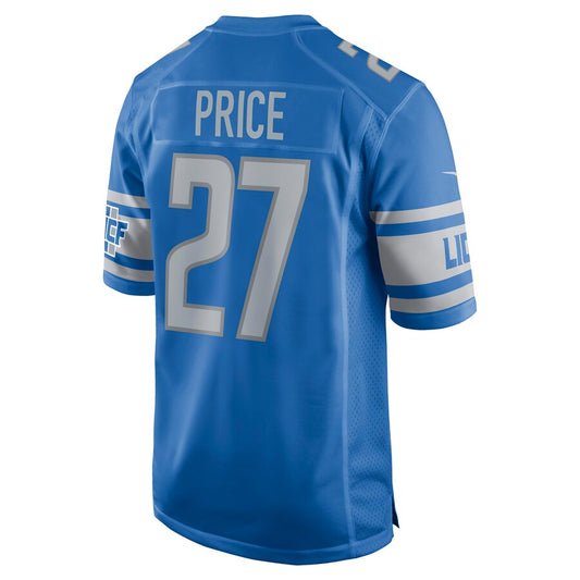 Detroit Lions #27 Bobby Price Blue Player Game Jersey Stitched American Football Jerseys