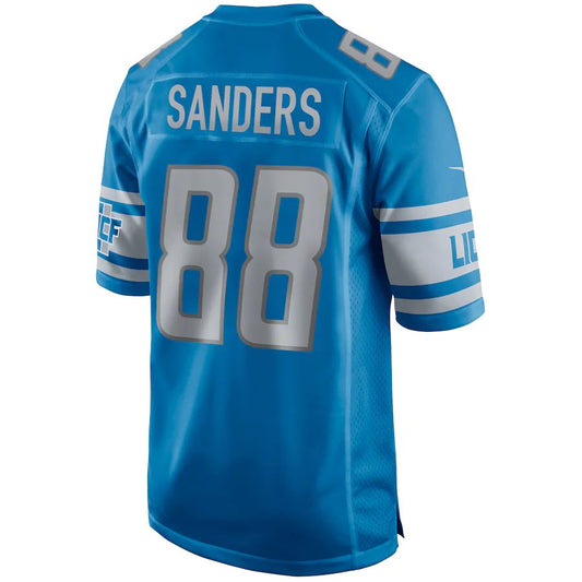 Detroit Lions #88 Charlie Sanders Blue Game Retired Player Jersey Stitched American Football Jerseys