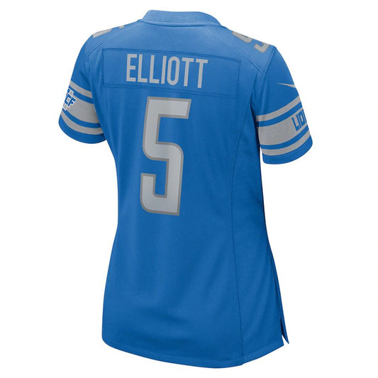 Detroit Lions #5 DeShon Elliott Blue Player Game Jersey Stitched American Football Jerseys